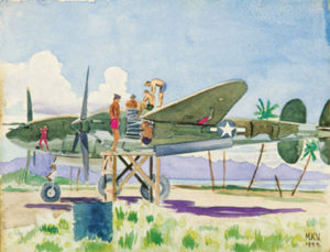 "P-38 at Guadalcanal" (1944)