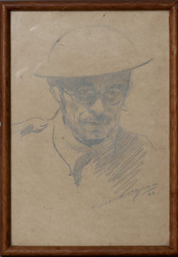 Self Portrait in pencil, 1943 (Greg Moyle Collection)