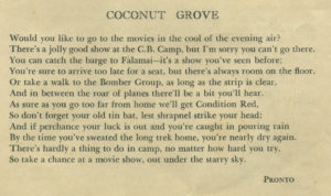 "Coconut Grove" by "Pronto"