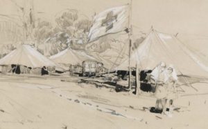 Herold Brocklebank Herbert: New Zealand Hospital, New Caledonia (?). Greg Moyle collection, Auckland Museum