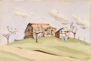 "French Farmhouse, New Caledonia. 29 August 1943" (Archives New Zealand)