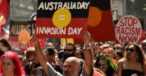 Australia Day protest march