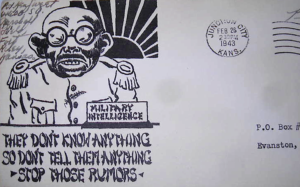 Anonymous artist: Tojo envelope. Date-stamped Feb 26 1843