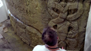 A technician works on the three dimensional version of the Gallipoli photograph at Weta Studios