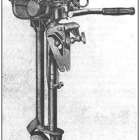 A Japanese Kinuta outboard motor