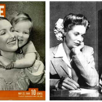 Cover of May 22 1944 "Life" magazine and photo from article on Natalie Nickerson