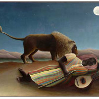 Henri Rousseau: "Sleeping Gypsy" (1897)