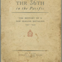Cover of 36th Battalion commemorative booklet