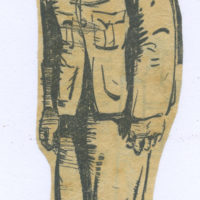 Drawing of Japanese soldier found in Harry Stone's diary