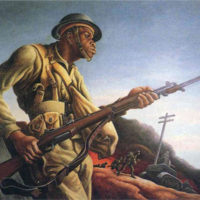 Thomas Hart Benton: "Negro Soldier" ca. 1942