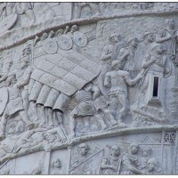 Going into battle using the testudo formation