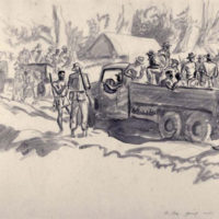 Sketch for "A Company Going Out, Malsi"