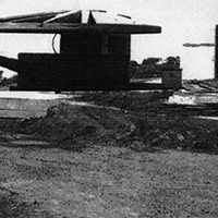 The two gun emplacements at Castor Bay during the war years