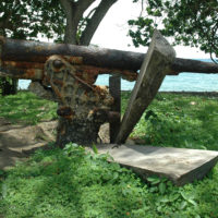 Anti-aircraft gun near Lunga Beach