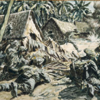 Russell Clark: "Action at Falamai Village"