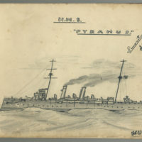 Harry Stone Senior: drawing of his ship "Pyramus"