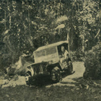Soldier in Jeep, Guadalcanal (?)