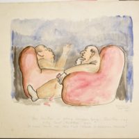 "The position is getting serious George. The war may only last another year." (A scene from the new film "Heroes of Essential Industry") (Archives New Zealand)