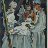 "Surgery Mono Island" (1943) (Dunedin Public Art Gallery)