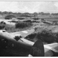 RNZAF Ventura bombers in revetments at Henderson Field, Guadalcanal