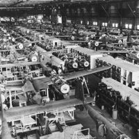 P-38s on the assembly line