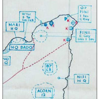 Position of F Troop's gun emplacement on Stirling Island