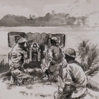 Murray Moorhead: Anti-Tank Crew (National Army Museum)