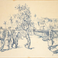 "Loading LST's" (Archives New Zealand)