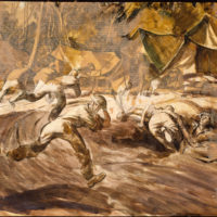 "Troops Under Attack" (Archives New Zealand)