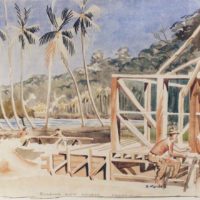 "Building New Church, Treasuries" 1944 (Auckland Museum/Greg Moyle Collection)