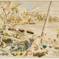 Falamai Beach, Mono Island (Archives New Zealand)