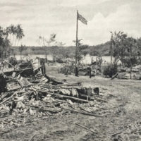 The remains of the original church at Falamai village (Archives New Zealand)