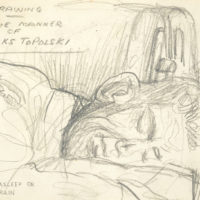 "Airman asleep on a train" (Archives New Zealand)