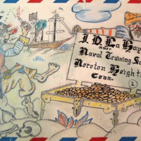 Anonymous artist: Pirate envelope. Date-stamp Jan 21 1942