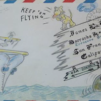 Anonymous artist: Aircraft carrier envelope