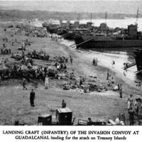 LCIs being loaded on Kukum Beach