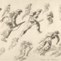 Russell Clark: Notes of the Famamai Landing (Auckland Museum/Greg Moyle Collection)